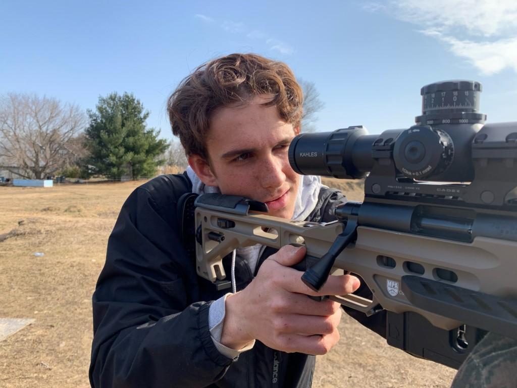 Sam Sharpe training at home with SK ammo 2021