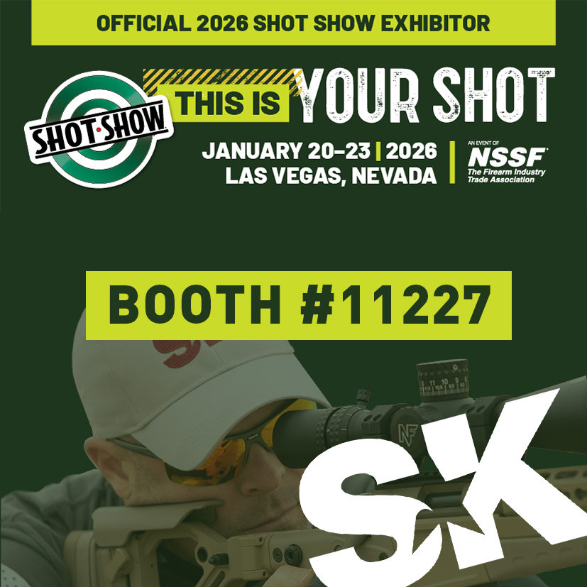 We invite dealers and competitive shooters of varying skillsets to stop by booth #11227 to view and learn more about SK’s rimfire offerings.